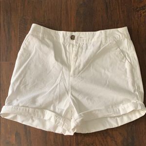 Super soft and comfy white shorts. NEW WITH TAGS